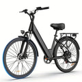 URLIFE E26 Electric Bike 250W 36V 13Ah 26" E-Bike 80km Range Shimano 7 Speed UK - Black