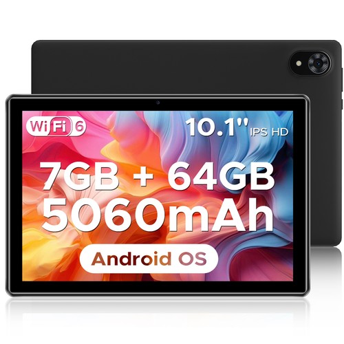 U9 10.1" Tablet 7GB 64GB Expandable to 1TB WiFi6 BT5.0 5060mAh Android Black UK