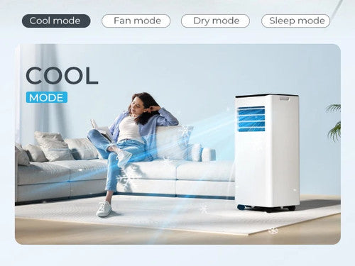 EUHOMY 9000BTU Portable Air Conditioner 4in1 Dehumidifying Cooling Ventilating