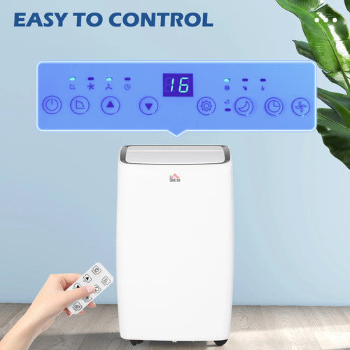 HOMCOM Portable 12000BTU Extra Cool Mobile Air Conditioner 24H Timer AC UK