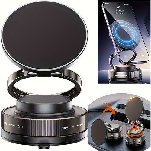 Magnetic Car Phone Holder Mount 360° Foldable Dashboard Universal Black UK