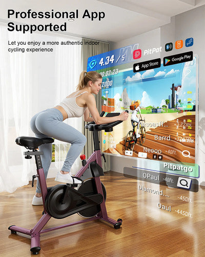 Superun S1 Exercise Bike 32 Level Magnetic Resistance Indoor 300 LBS Weight MAX