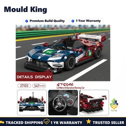 Mould King 27103 Sports Car Building Blocks Kits MOC Famous Car Model Kids DIY