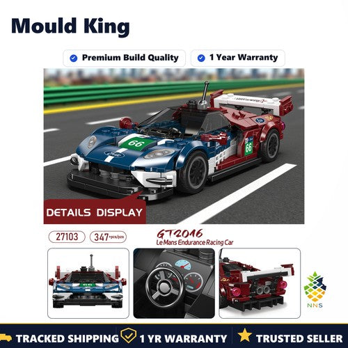 Mould King 27103 Sports Car Building Blocks Kits MOC Famous Car Model Kids DIY
