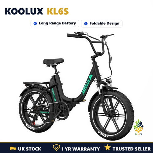 KOOLUX KL6S Electric Bike 250W 48V 15.6Ah Folding Fat Tire 20" City Cruiser UK