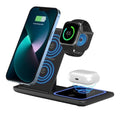 3-in-1 Wireless Charging Station Foldable Qi Charger Phone Watch Earbuds USB-C U