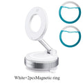 Magnetic Car Phone Holder Mount 360° Metal Foldable Dashboard Universal UK - White