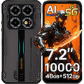 OUKITEL WP60 Rugged Smartphone 5G 48GB+512GB 7.2" 10000mAh IP68 108MP Android - Black