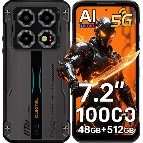 OUKITEL WP60 Rugged Smartphone 5G 48GB+512GB 7.2" 10000mAh IP68 108MP Android