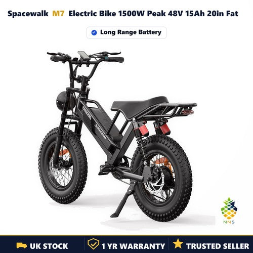 Spacewalk M7 Electric Bike 1500W Peak 48V 15Ah 20in Fat Tyre Off Road EBike