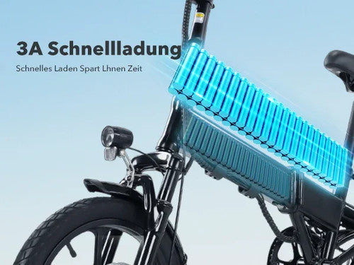 Isinwheel U3 Folding Electric Bicycle 250W 36V 7.8Ah Urban Road E-Bike UK