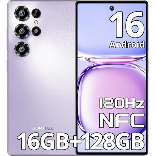 Oukitel C66 Smartphone 6.73in HD 120Hz 16GB 128GB 5000mAh NFC Fingerprint
