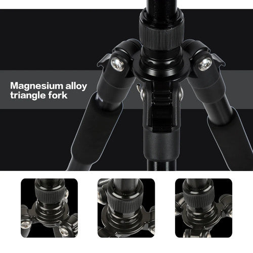 Walking Way Q666 Professional Camera Tripod Phone Stand Tripod Portable Travel