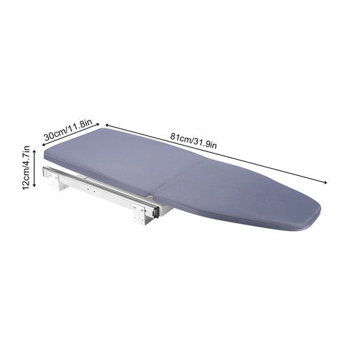 80cm Modern Retractable Ironing Board MDF Steel Durable Modern Hotel and Home UK