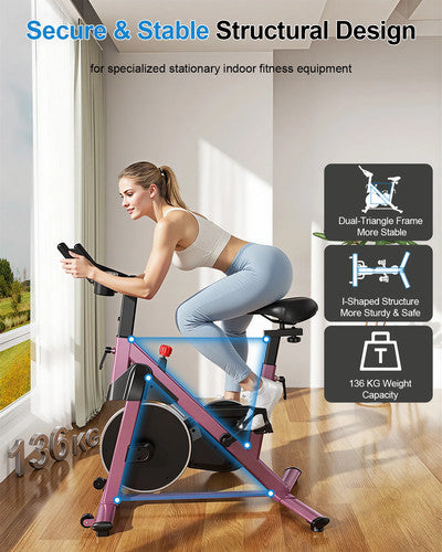 Superun S1 Exercise Bike 32 Level Magnetic Resistance Indoor 300 LBS Weight MAX