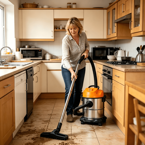 Wet & Dry Vacuum Cleaner 25L 2050W Heavy Duty Commercial Workshop Garage Vac UK