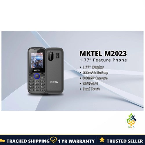 MKTEL M2023 Classic Feature Phone 1.77inch Display Dual SIM FM Radio Flashlight