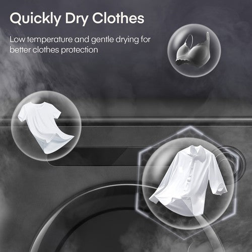 4KG Vented Tumble Dryer 1200W Compact 6 Auto Modes Stackable Home Flat Dorm UK