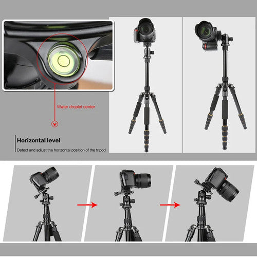 Walking Way Q666 Professional Camera Tripod Phone Stand Tripod Portable Travel