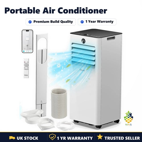 Oyaja Portable Air Conditioner 9000BTU 6in1 AC Cooling Ventilate Dumidifier 60m2