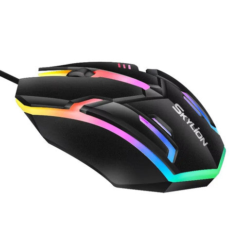 NNS F1 Wired 3-Key Gaming Mouse RGB Lighting Office PC Windows Plug & Play UK