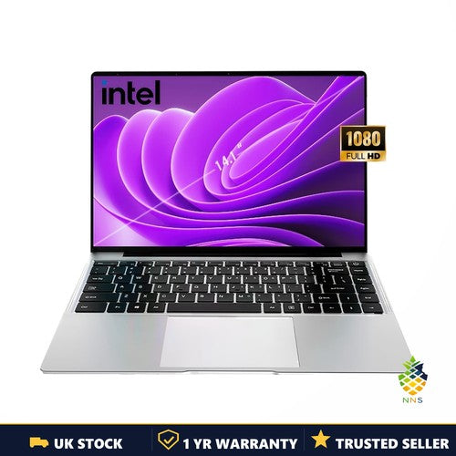 Intel Celeron 3855U 14.1" Laptop 12GB RAM Windows 11 WiFi 5 UK Notebook