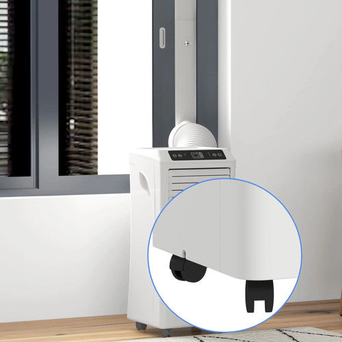 HOMCOM Mobile Air Conditioner 10000 BTU Portable White Powerful Cooler AC UK