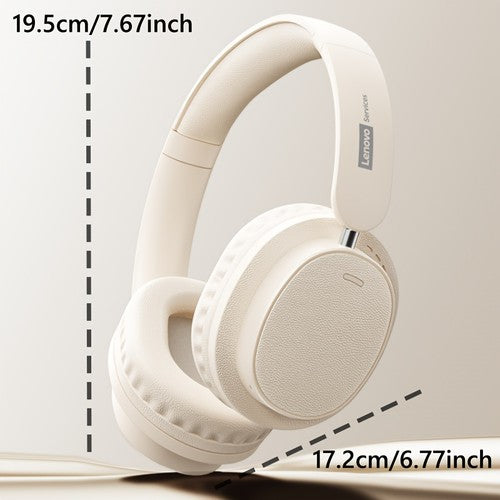 Lenovo LS105 Wireless Headphones Bluetooth 6.0 ENC Hi-Fi Over-Ear Foldable UK