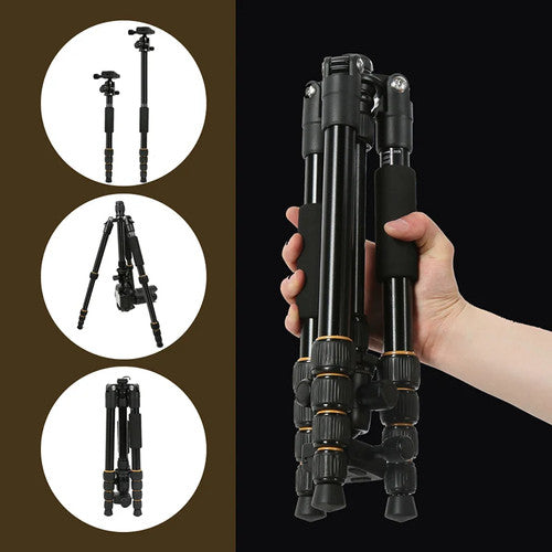 Walking Way Q666 Professional Camera Tripod Phone Stand Tripod Portable Travel