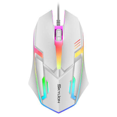NNS F1 Wired 3-Key Gaming Mouse RGB Lighting Office PC Windows Plug & Play UK