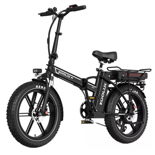 KOOLUX X11S Folding Electric Bike 20" Fat Tire Dual Battery 48V Long Range 250W