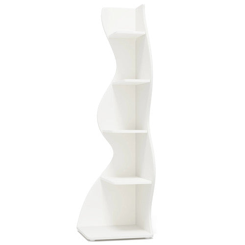Tribesigns 5-Tier Corner Bookshelf Modern Industrial Designer Storage Display UK