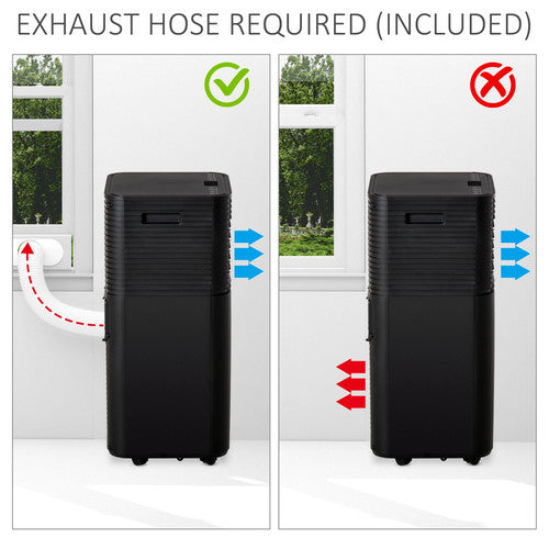 HOMCOM 5000 BTU Portable Air Conditioner 4 Modes LED Display Timer UK AC