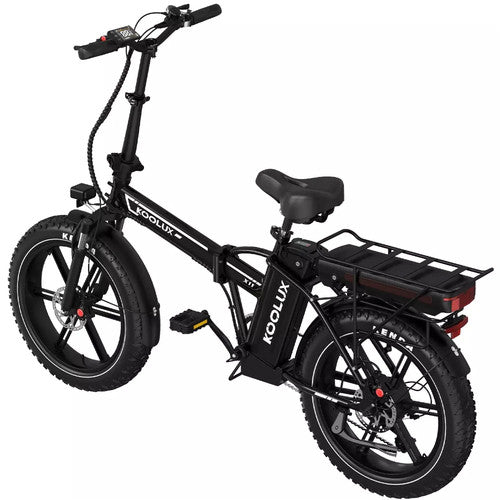 KOOLUX X11S Folding Electric Bike 20" Fat Tire Dual Battery 48V Long Range 250W