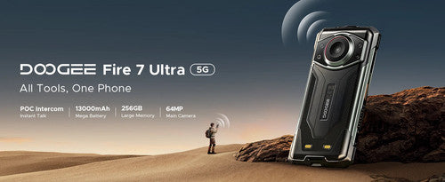 DOOGEE Fire 7 Ultra 5G Rugged 13000mAh Smart Phone 32GB 256GB Android 15 UK