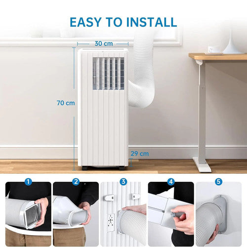 NNS Adoolla 7000 BTU Portable Air Conditioner 3in1 Cooling Dehumidifier Fan UK
