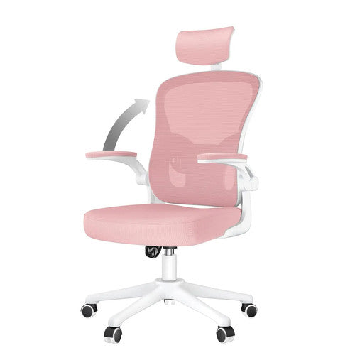 GartistGO Office Desk Chair High Back Ergonomic Computer Chair Black Pink Gray