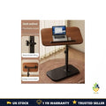 360 Flip Desktop Adjustable Side Table Snack Table Metal Frame Wood 40x40x70cm