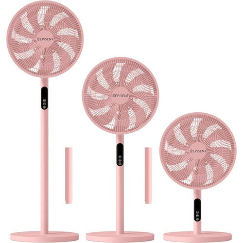 3-in-1 16in Pedestal Desk Fan Remote Oscillating 65-125cm 9H Timer Cooling UK