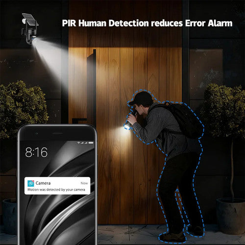 SZSINOCAM Wifi Outdoor Security Camera 3MP Dual Lens Black Dome 2.4GHz CCTV - 1/