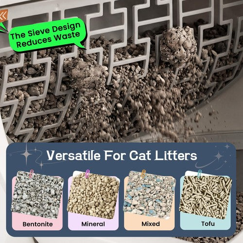 60L Cat Litter Box Anti-Pinch Sensor Odour Isolation Large Enclosed Cat Toilet