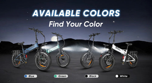 Samebike RS-A02 PRO 48V 17Ah Electric Bike 250W 20" Fat Tire Urban Cruise UK