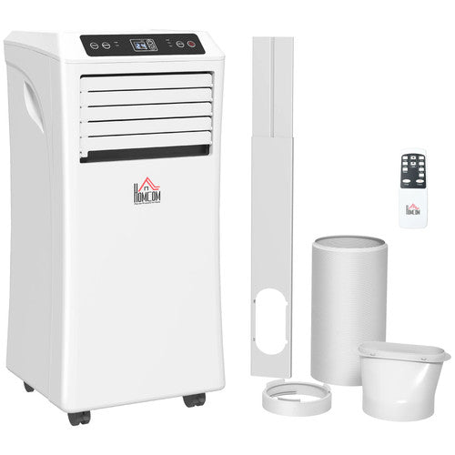 HOMCOM Mobile Air Conditioner 10000 BTU Portable White Powerful Cooler AC UK