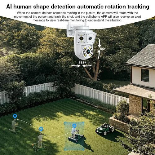NNS Dual-eye Camera Wi-Fi Full-color Night Vision CCTV High Definition Security