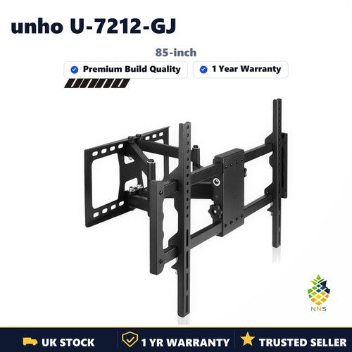 unho U-7212-GJ Full Motion TV Wall Bracket Tilt Swivel Mount 30-85inch LED LCD