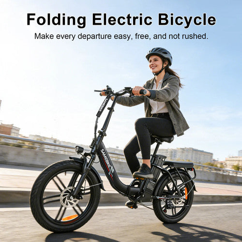 SAMEBIKE CY20PRO 26inch Folding E Bike 36V 15.6Ah Long Range City Cruiser UK