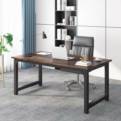 Tribesigns HOGA-U0149 Large Office Desk Computer Study Table Sturdy Wood UK