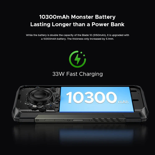 DOOGEE Blade20 Play 5G Android 15 6.6'' Display 10300mAh Rugged Smartphone