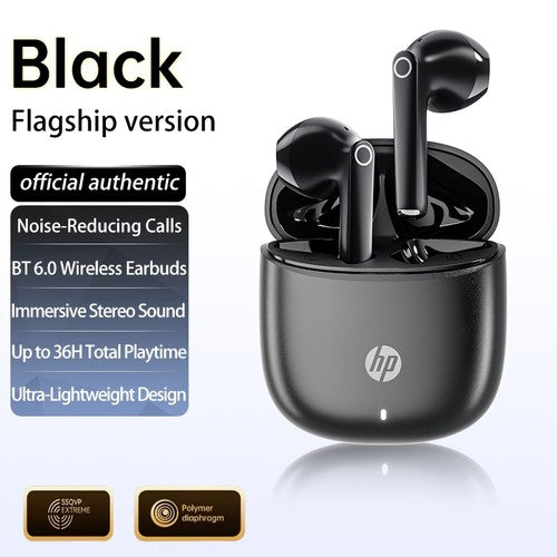 HP Wireless Earbuds Bluetooth 6.0 TWS ENC Touch Control 36H In-Ear Black UK