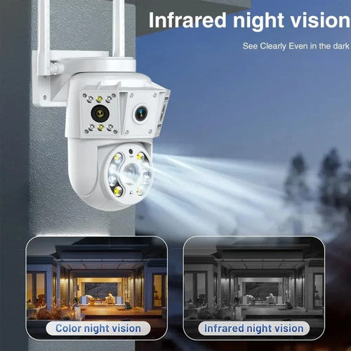 NNS Dual-eye Camera Wi-Fi Full-color Night Vision CCTV High Definition Security